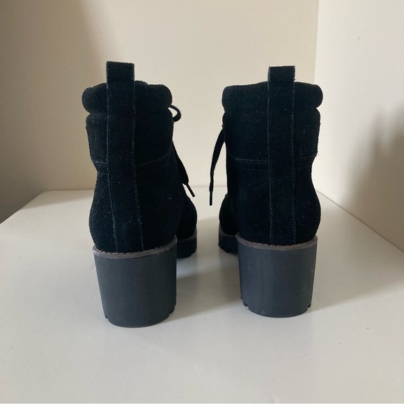 Caslon Jadey Lea Black Leather Lace Up Boots size 9.5 - Picture 5 of 10